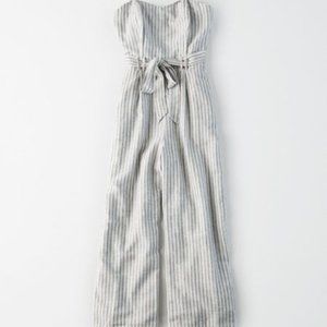 AE Striped Tapered Jumpsuit NWT